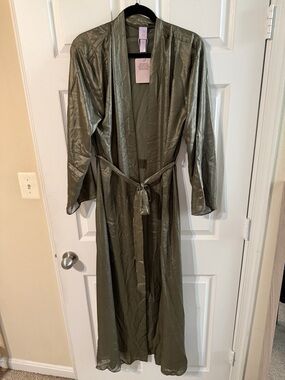 Savage X Fenty Olive Green Long Robe
